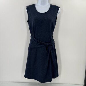 Patagonia S Small Seabrook Twist Dress Navy Blue Stretch Travel Wrap/Twist Front